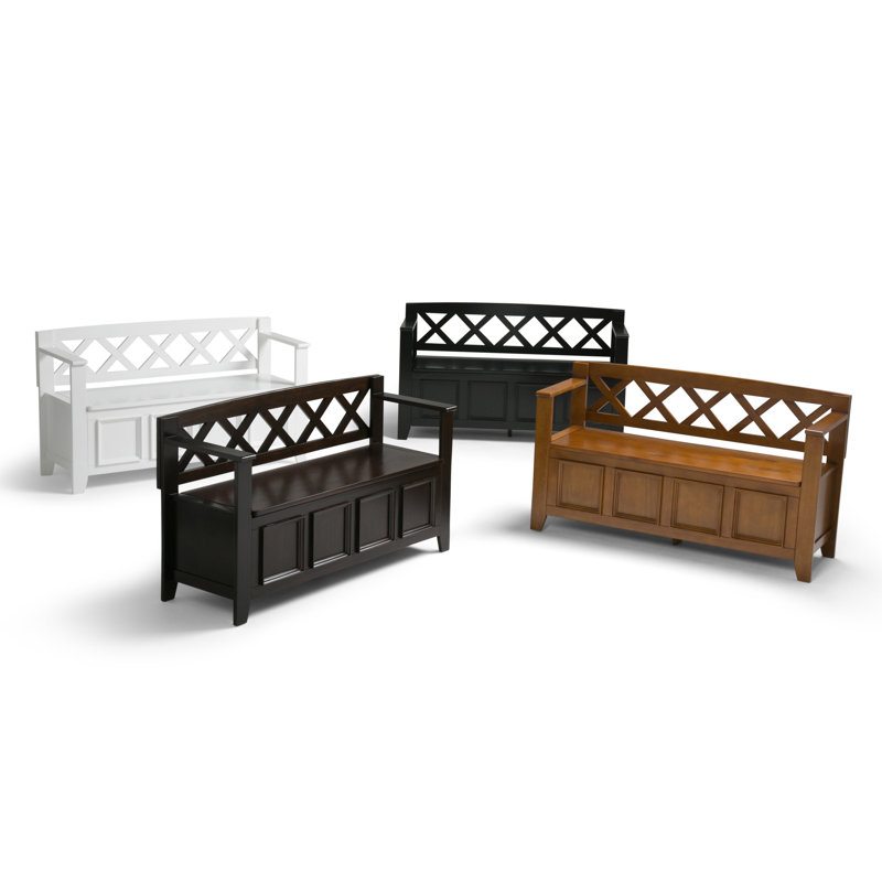 Mccoppin Solid Wood Flip top Storage Bench & Reviews Joss & Main